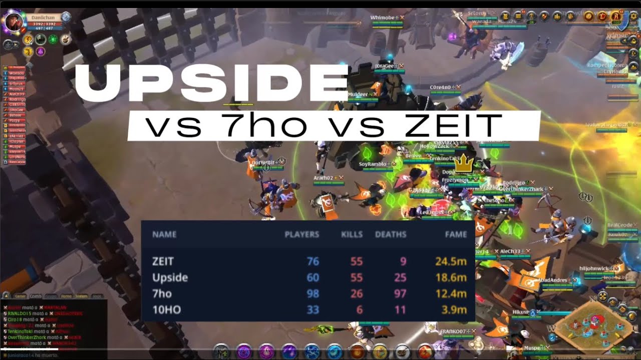 UPSIDE vs 7ho vs ZEIT - Batalla de castillo a dos flancos - POV Astral