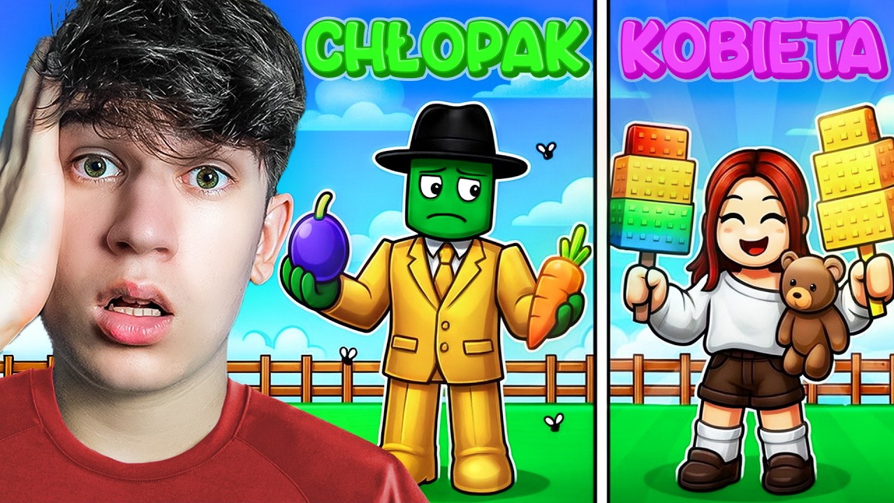 DZIEWCZYNA kontra CHŁOPAK w Grow A Garden!😎