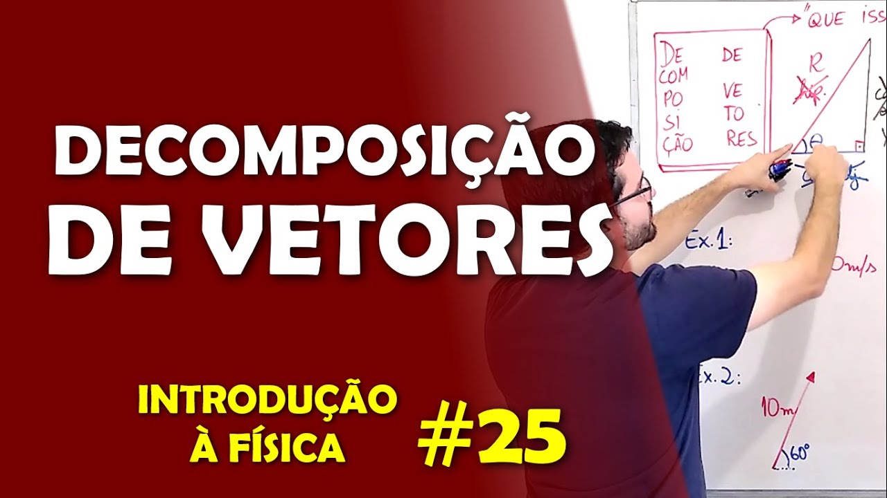 Decomposi&ccedil;&atilde;o de vetores: Como achar as componentes de um vetor? - Aula de INTRODU&Ccedil;&Atilde;O &Agrave; F&Iacute;SICA #25