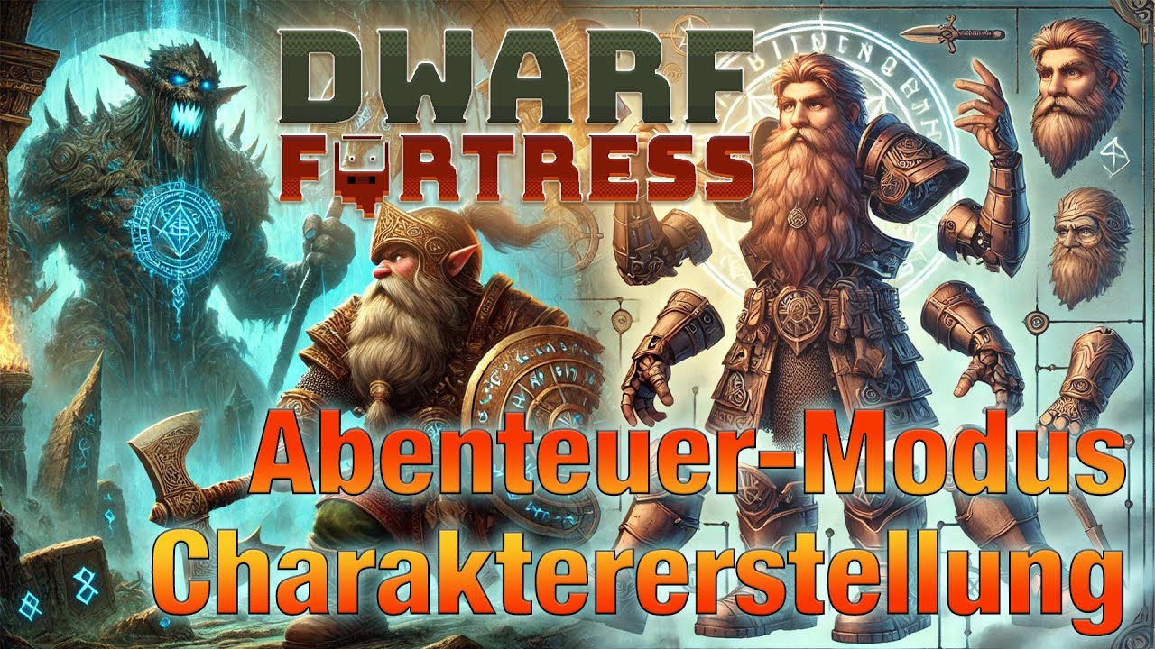 Dwarf Fortress Tutorial - Abenteuermodus Teil 1 - Charaktererstellung [Deutsch]