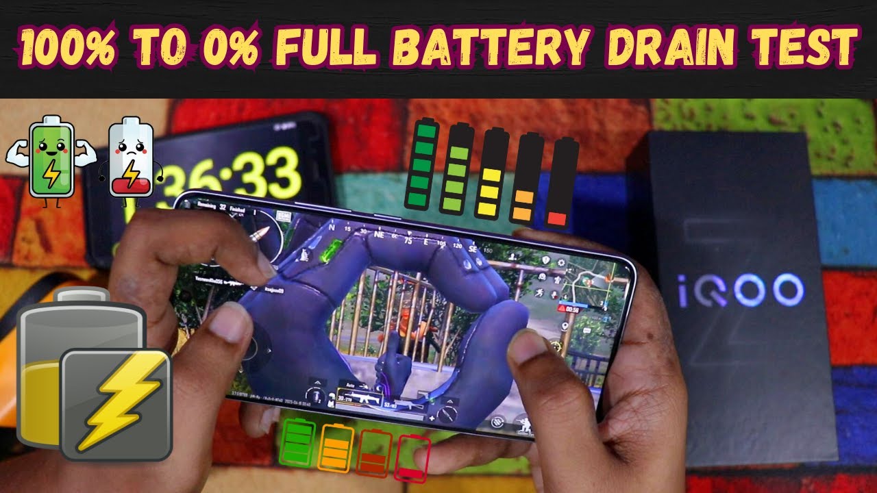 iQOO Z10 100% to 0% Full Battery Drain Test | iQOO Z10 battery life 🤯