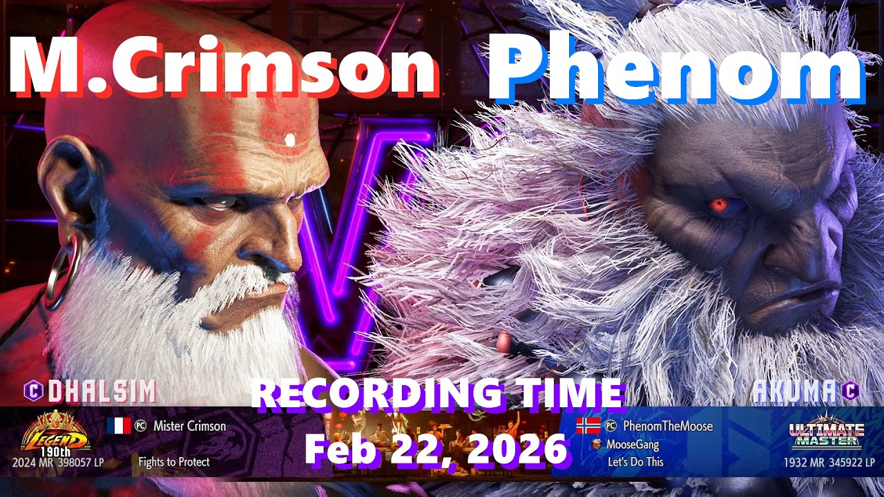SF6⚡M.Crimson (Dhalsim) vs Phenom (Akuma)⚡High Level Gameplay
