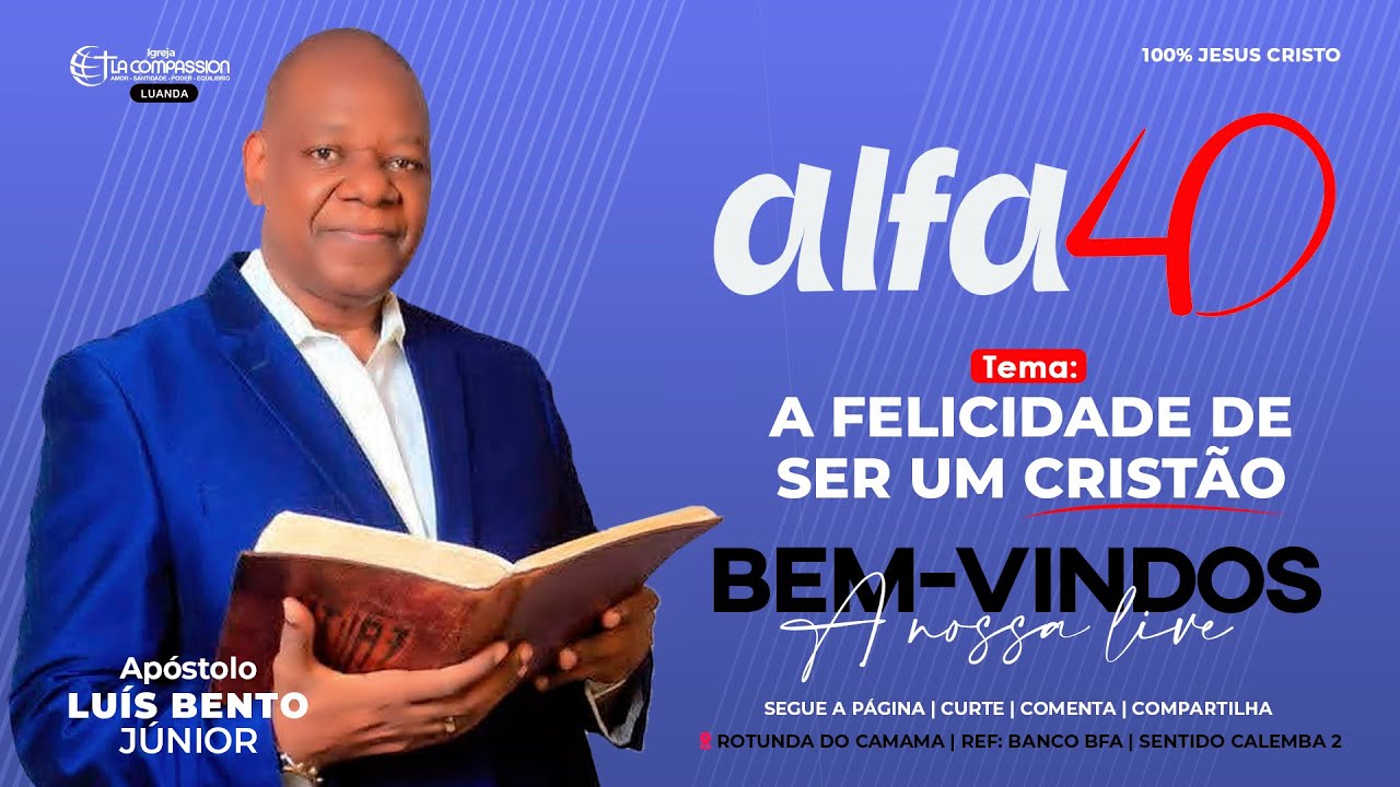 BEM-VINDO AO ALFA 40 || Apóstolo LUÍS BENTO JR. || 4º DIA