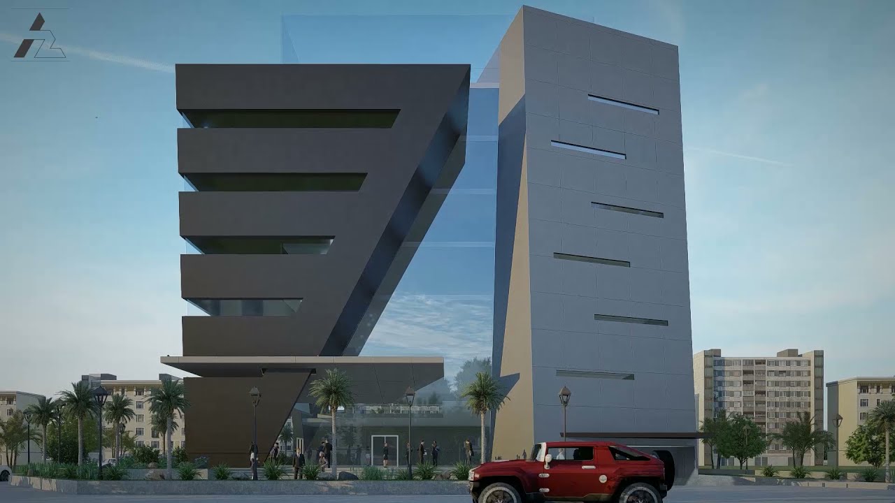 Modern Office Building _ FH Building - SketchUp + Lumion