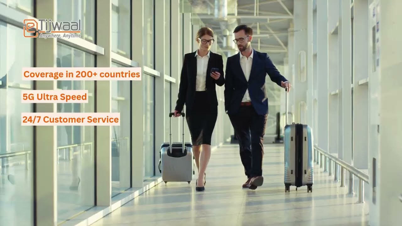 eTijwaal Global Travel eSIMs with Unlimited Internet Data - No Roaming Charges - 5G Speed #travel