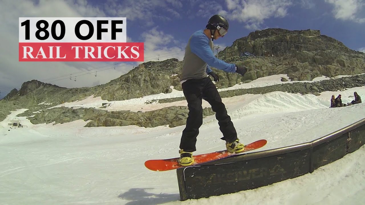 How to 180 Off a Rail - Snowboarding Tricks