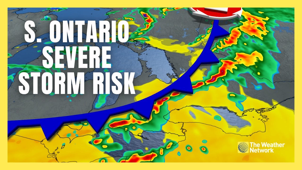 Severe thunderstorm risk Saturday for southern Ontario |#forecast