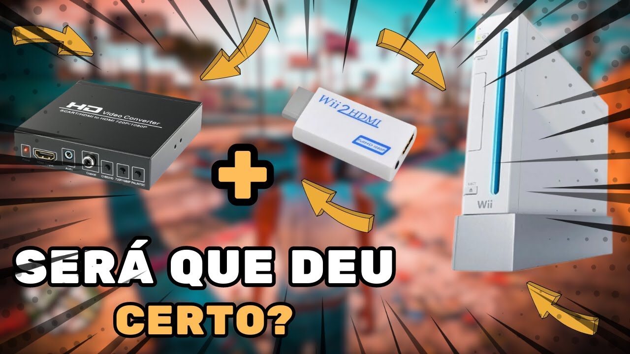 Melhorando a Qualidade Visual do Nintendo Wii? Teste do Wii2HDMI e HD Converter