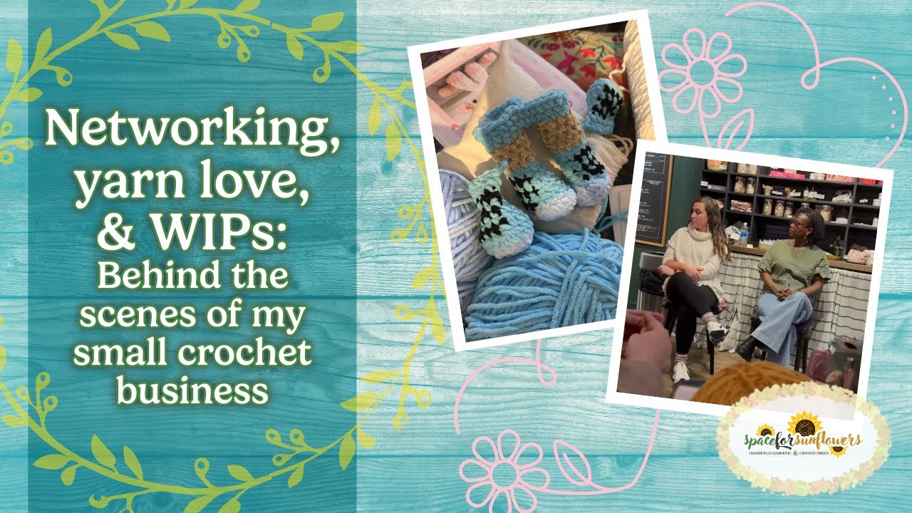Pop-up vendor networking, realizing I love Michaels yarns, and WIP-ping my way to market