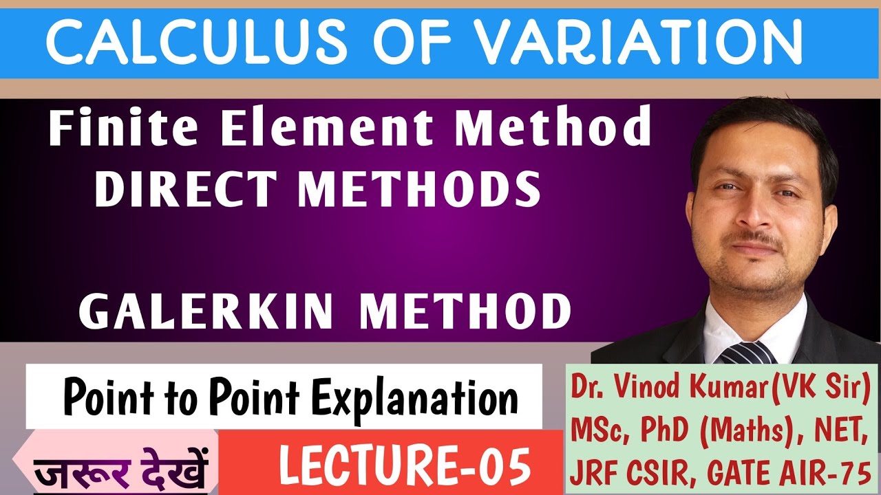 Galerkin Method | Weighted Residual Method | Galerkin's Method in Finite Element Method | vkmpoint