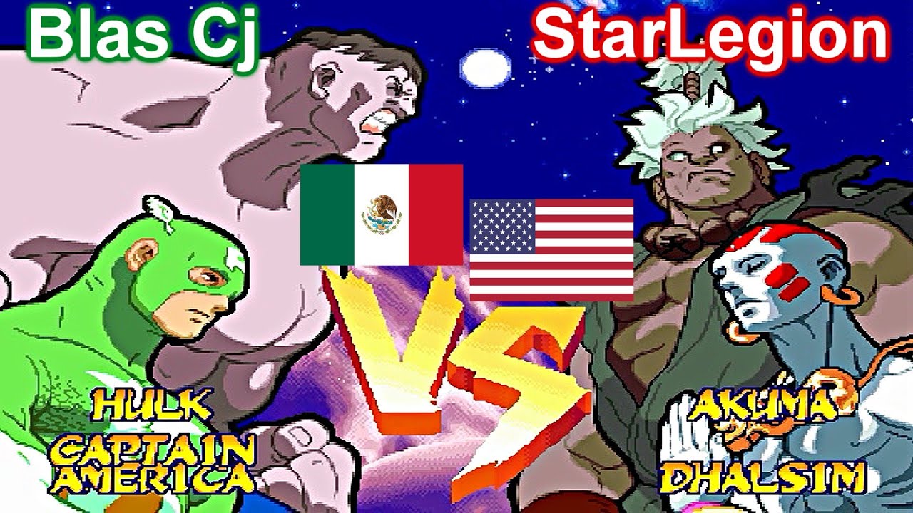 Marvel Super Heroes Vs. Street Fighter - Blas Cj vs StarLegion