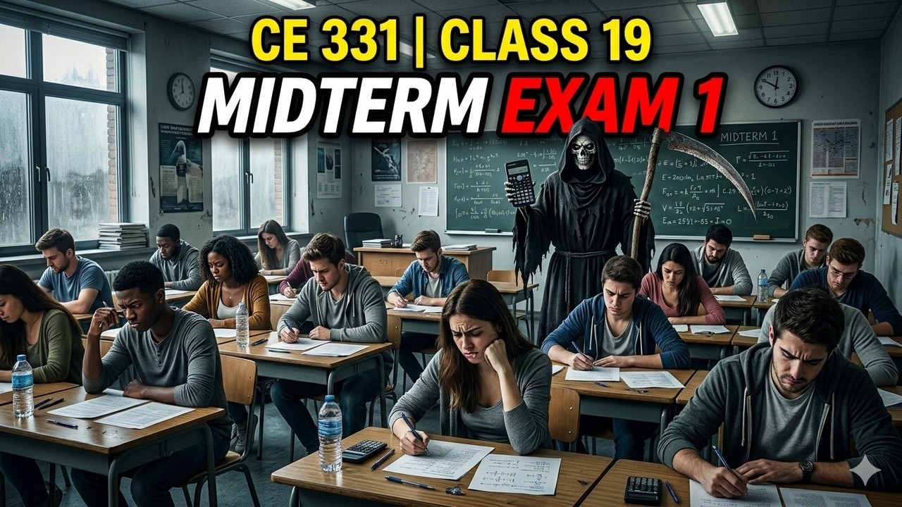 CE 331, Class 19: Midterm Exam #1 (27 Feb 2026)