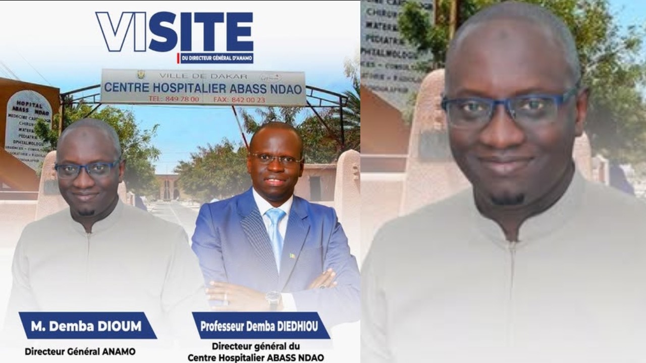Visite de Demba Dioum, DG de l’AMAMO à l’hôpital Abass Ndao: «danio beg kou fiy liguey nga am… »