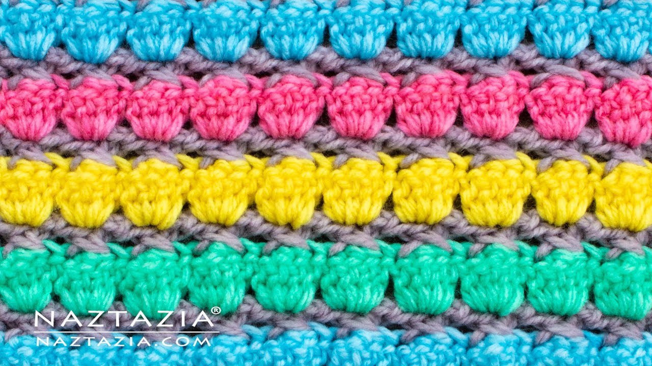 HOW to CROCHET CABBAGE PATCH STITCH PATTERN - Easy DIY Tutorial for Blanket Stitches