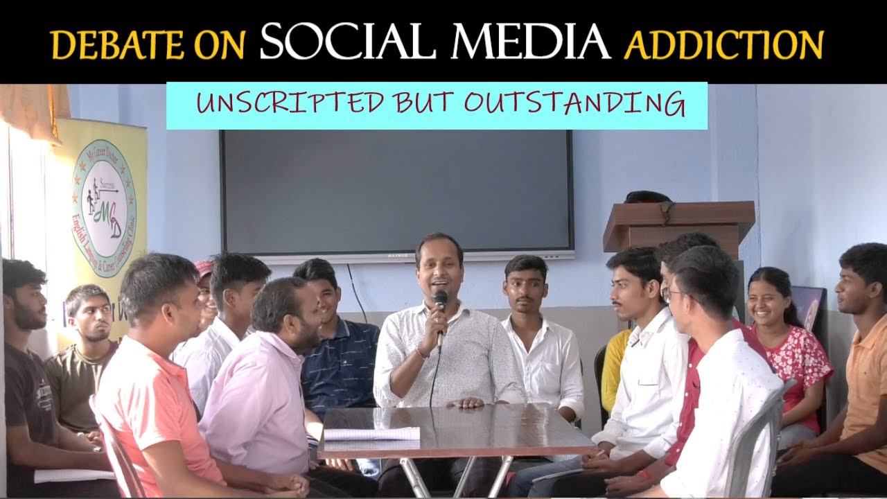 A Beautiful Debate on Social Media Addiction | A&D of SB  | Spoken English in Darbhanga Bihar |