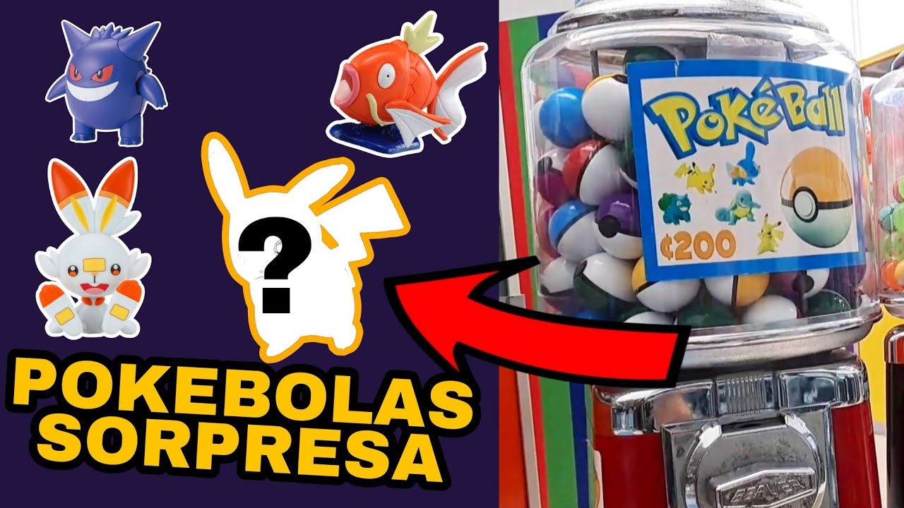 MINIFIGURAS POKÉMON / Pokébolas SORPRESA máquina Gashapon