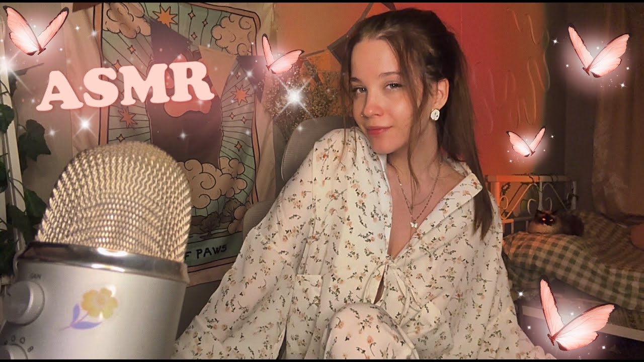 🍒  ASMR расслабление 🍒 (Таппинг, Звуки рта, Мурчание, Скретчинг по одежде и др)