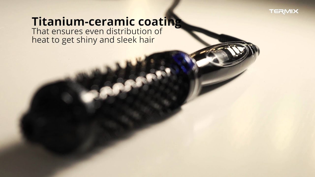 TERMIX PRO STYLING ELECTRIC HAIRBRUSH TO CREATE DIFFERENT STYLES