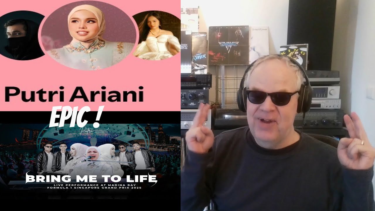 PUTRI ARIANI -  BRING ME TO LIFE   REACTION (LIVE AT FORMULA 1 SINGAPORE GRAND PRIX 2025)