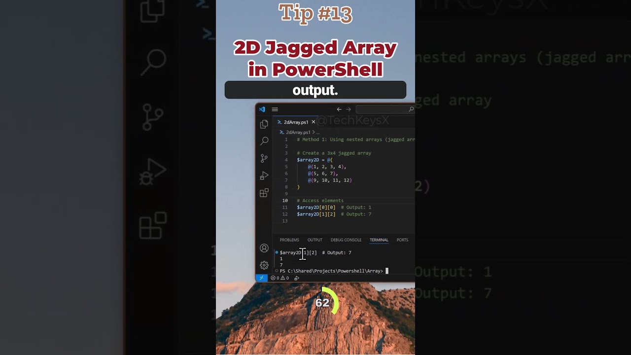 2D Jagged Array in PowerShell Tip #13