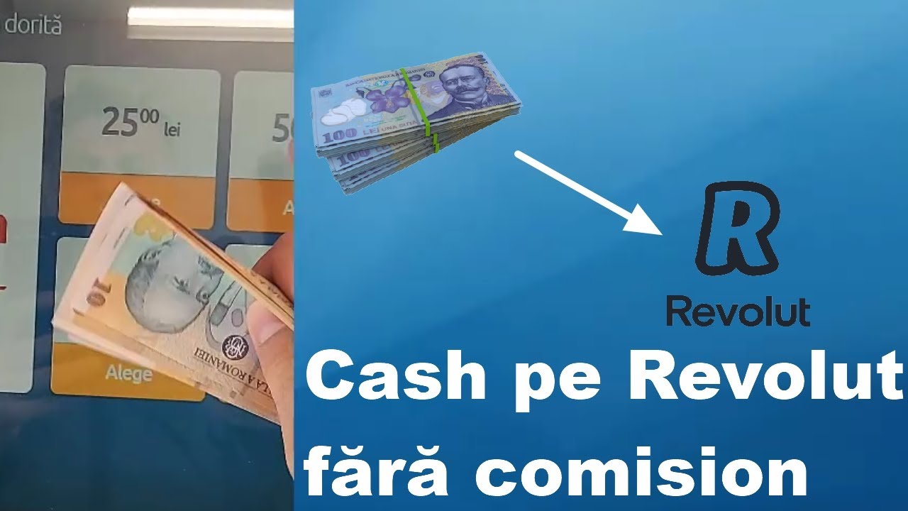 Alimentare Revolut cu cash fără comision