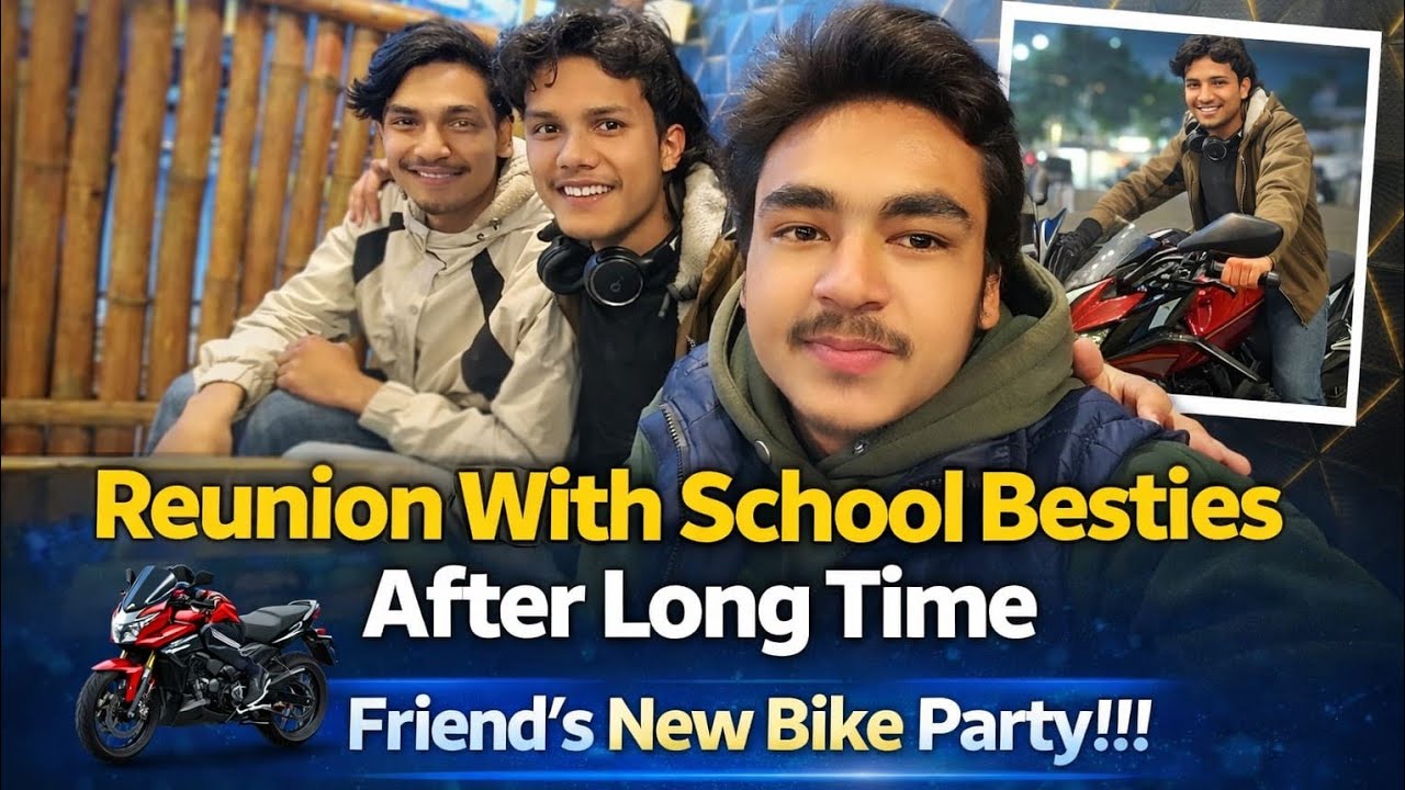 “School Ko Bench Bata Bike Party Samma ❤️ Class 1–10 Ko Sathi Vlog | old Sathi Ko Unexpected Reunion
