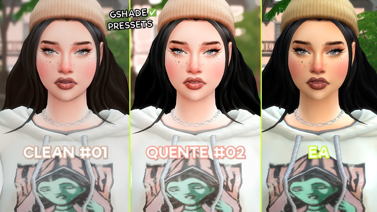 🌿deixe seu jogo lindo assim✨*GSHADE* pressets diferentes e fofos que uso!!🔶️| The sims 4 | Nisyms💖