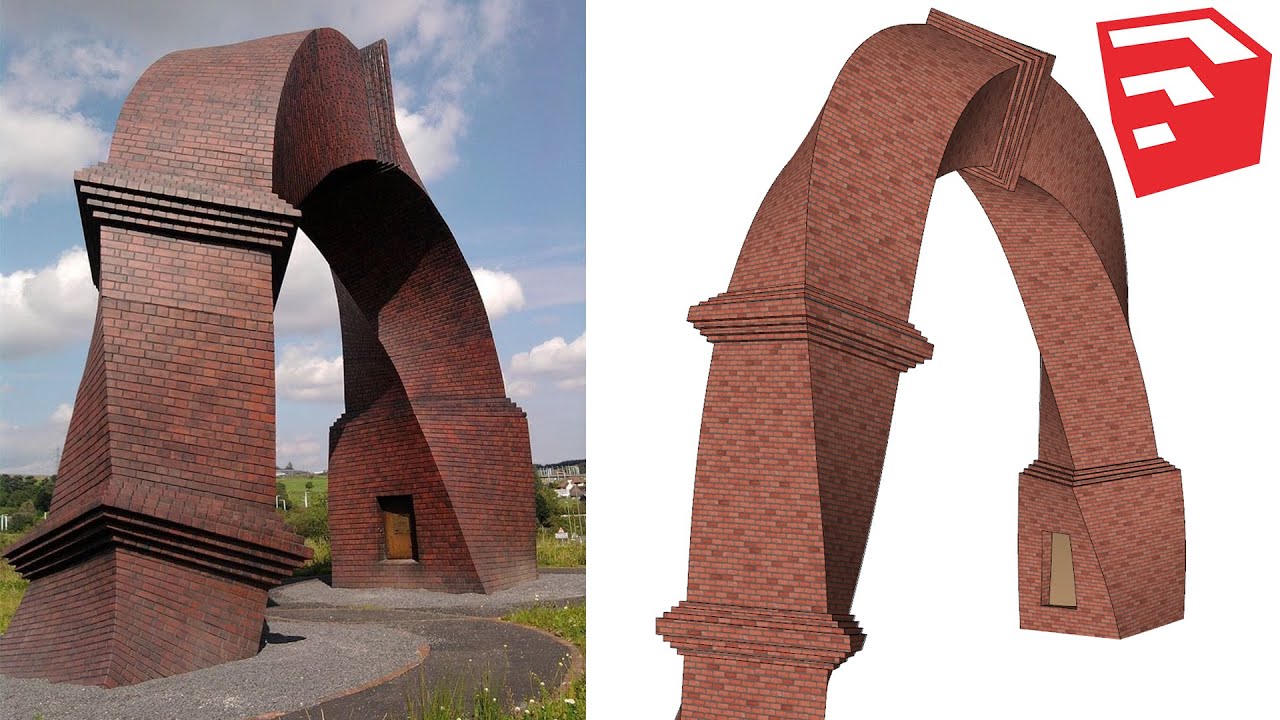 The Twisted Chimney Model in SketchUp - TutorialUp