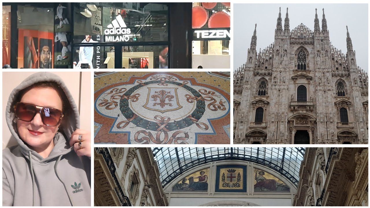 Площадь Дуомо, Милан. Прогулка, Магазин Адидас 🇮🇹 Piazza Duomo, Milano. Passeggiata. Negozio 