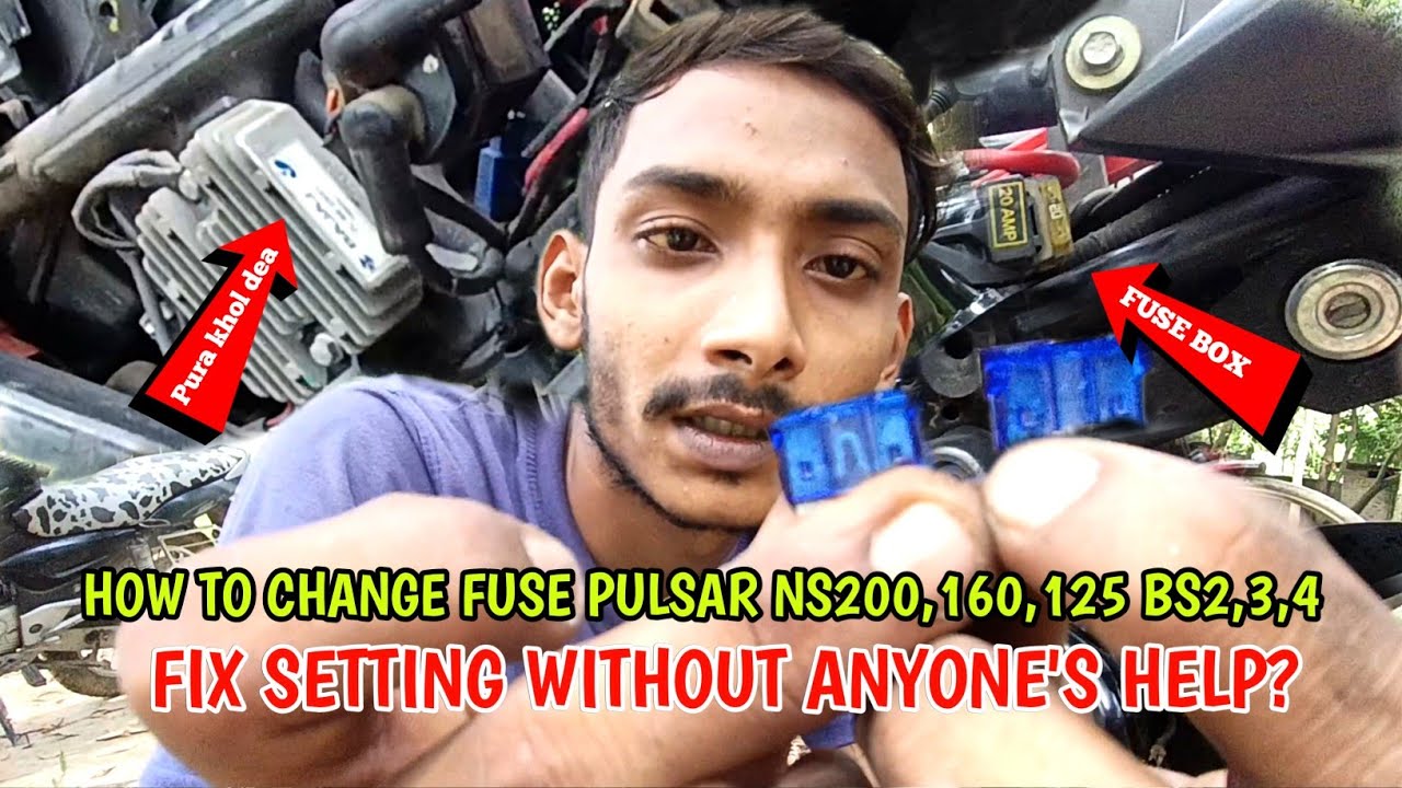 How to change fuse pulsar NS200 160 125 BS2 3 4❓Ns fuse Setting without anyone help❓@BLGRIDERSUBHAM