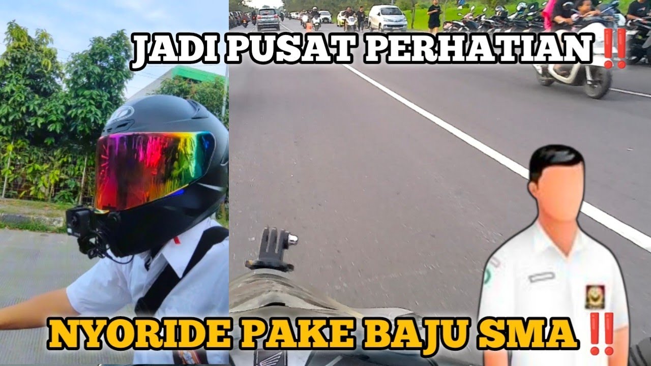 NYORIDE PAKE BAJU ANAK SMA‼️ AUTO DI LIRIK DEDE GEMES 🤣‼️