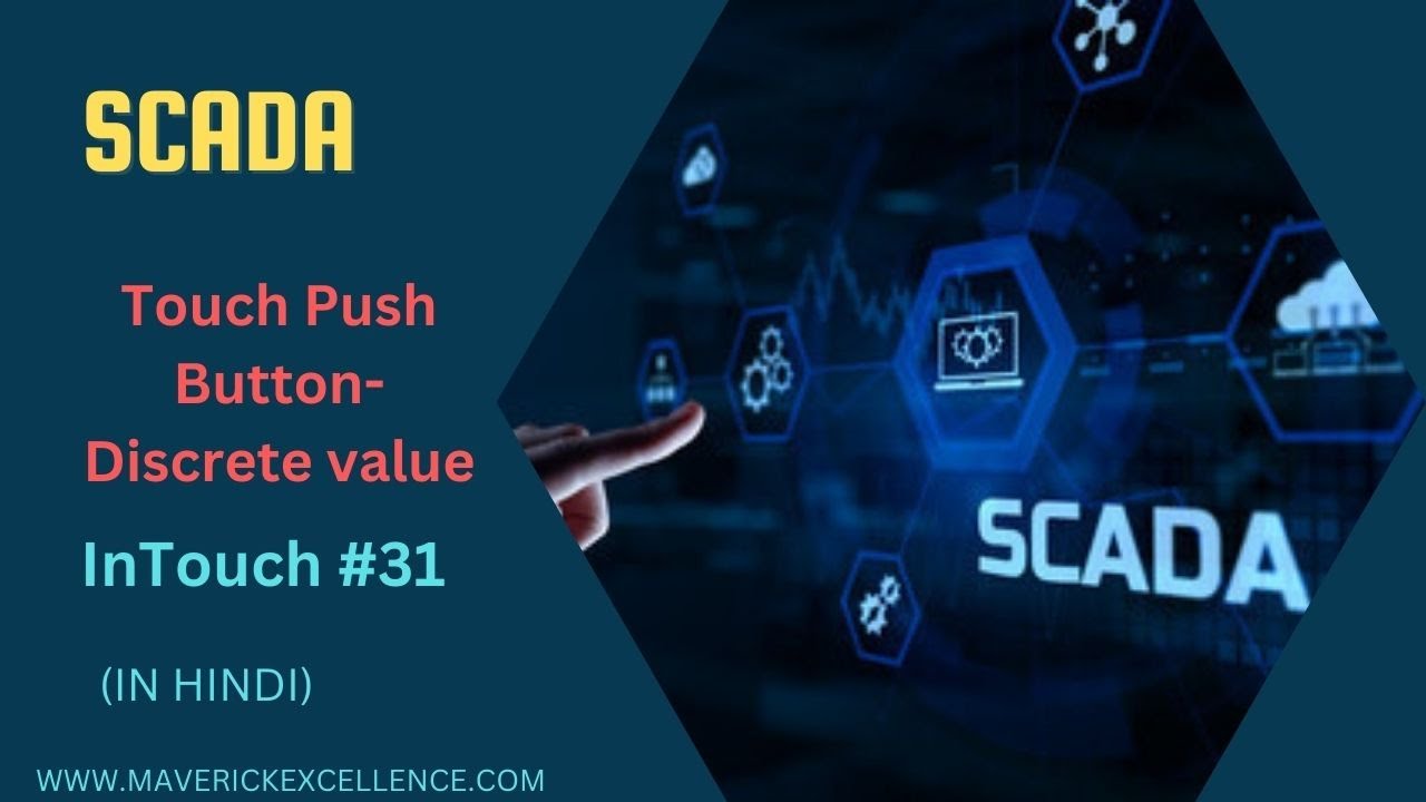 InTouch SCADA Tutorials 31 -How to use Touch Push Button for Discrete values | Touch Push Button