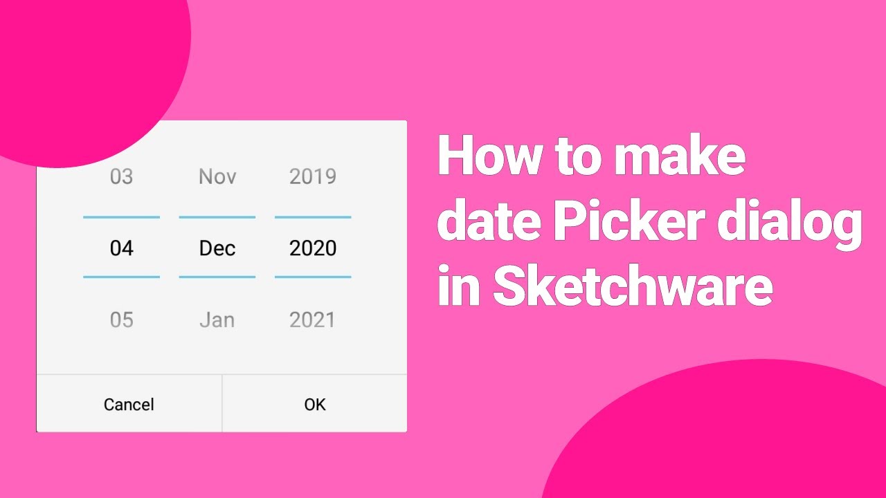 How to make Date Picker Dialog in Sketchware || Gliese Developer ||