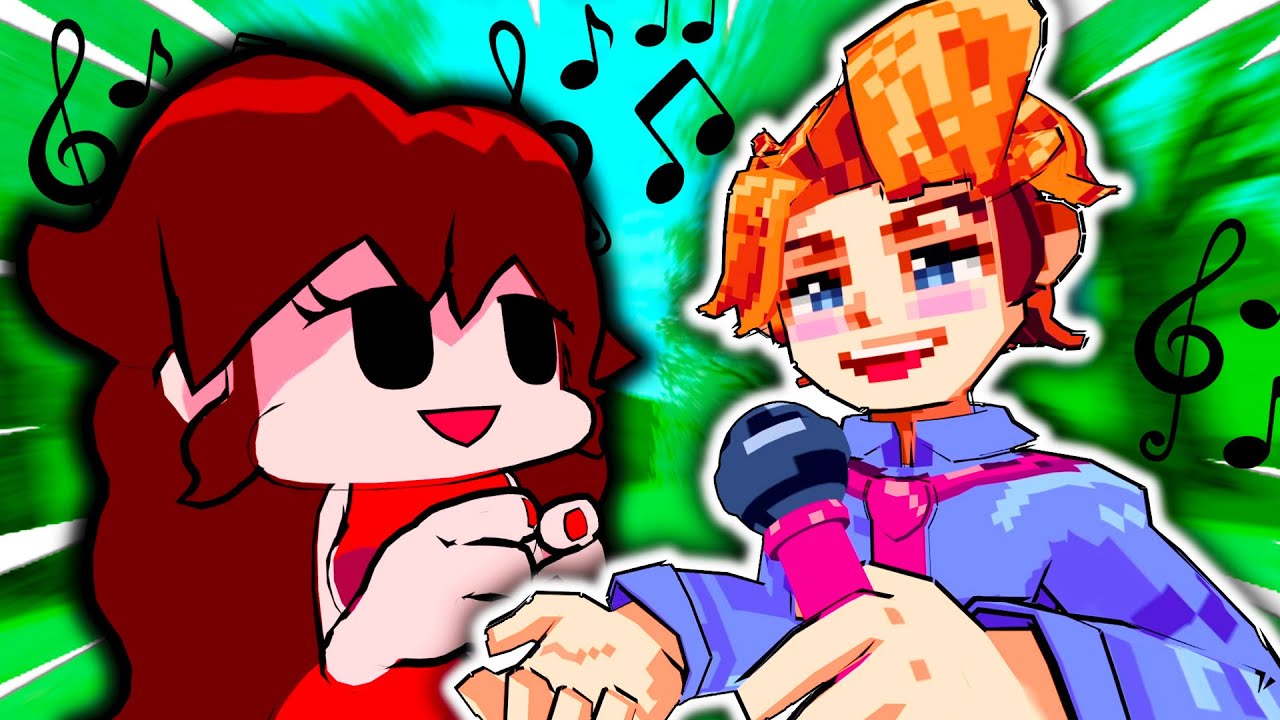 Boyfriend V.S Senpai in Friday Night Funkin' VR! - (VRChat Rap Battle: HARD)