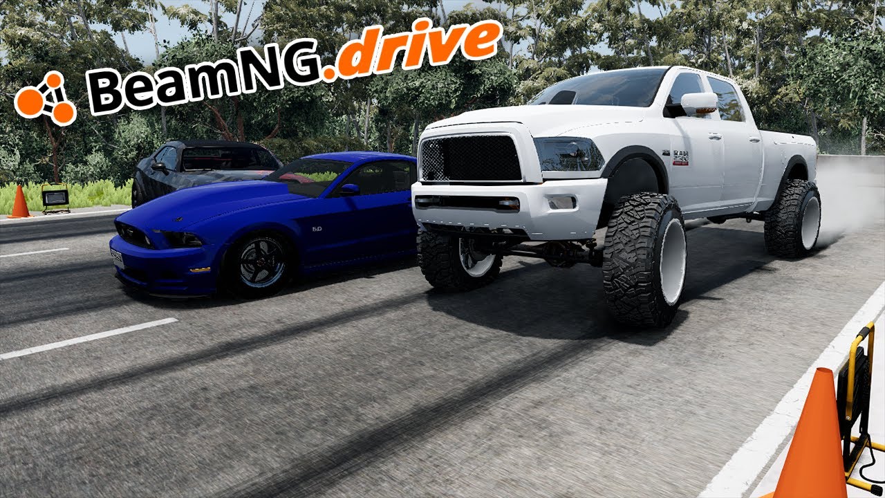 2500HP DIESEL DRAG TRUCK WAS INSANE!! - BeamNG.drive MP