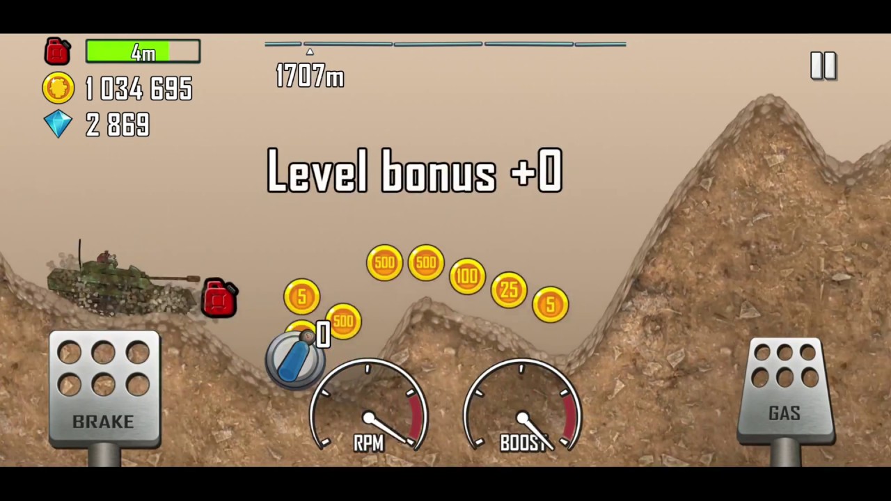 Hill Climb Racing - Schlammland  2.023m Panzer bis nichts mehr geht!!