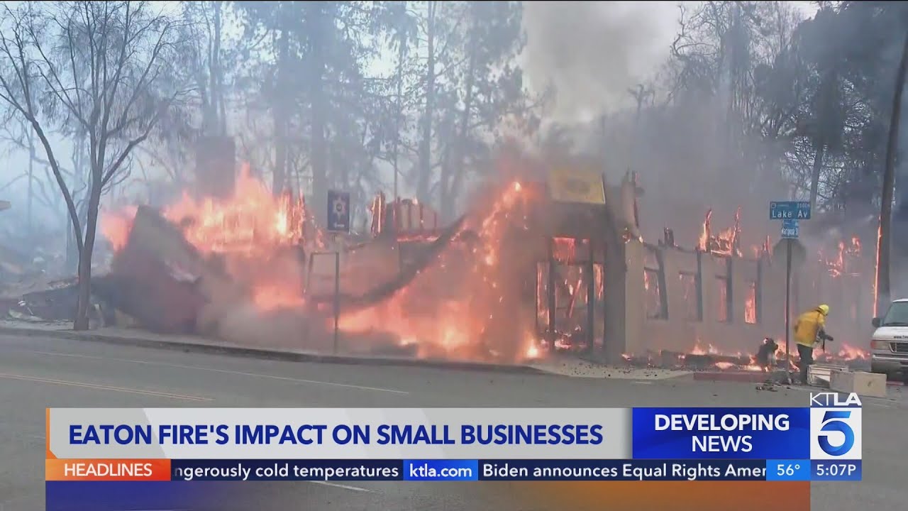Many small business owners working to recover after Eaton Fire