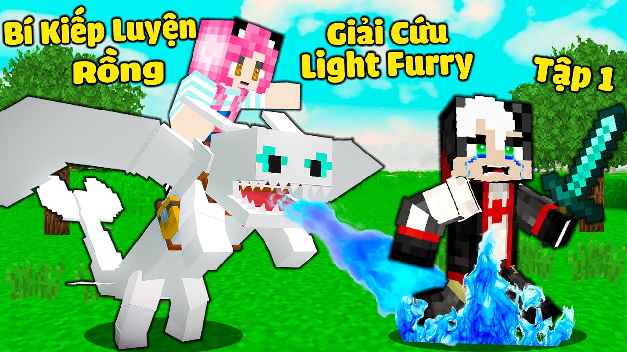 MỀU THỬ THÁCH 24 GIỜ SINH TỒN BÍ KÍP LUYỆN RỒNG TRONG MINECRAFT TẬP 1*REDHOOD GIẢI CỨU RỒNG ÁNH SÁNG