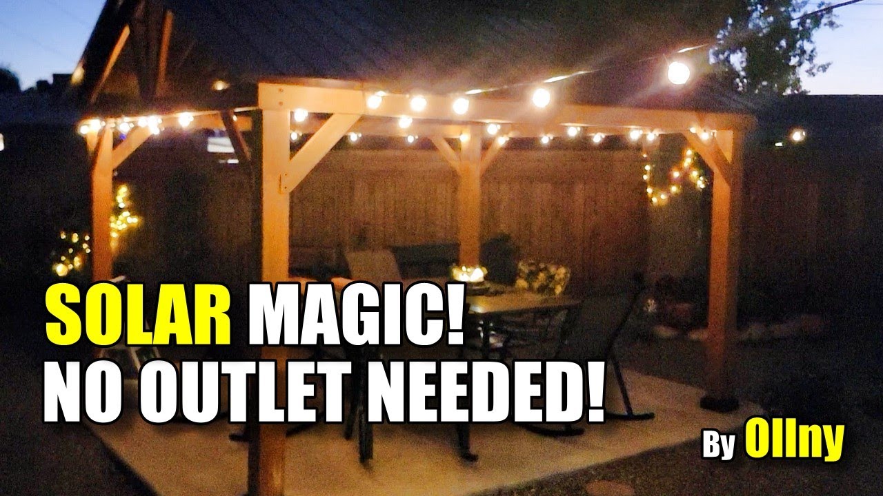 Easy Pergola String Lights Setup Anyone Can Do!