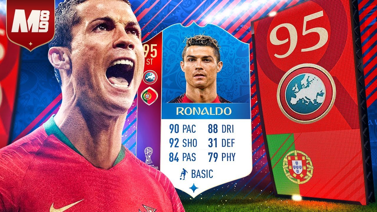 FIFA 18 WORLD CUP RONALDO REVIEW | 95 WC RONALDO PLAYER REVIEW | FIFA 18 WORLD CUP