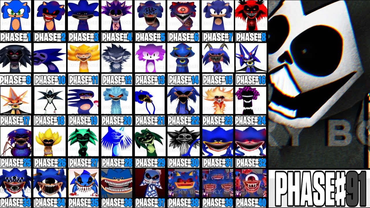 Incredibox Sprunki New Sonic.EXE Mix All Phases | Phase 10-20 VS Phase 30-40 VS 50-91