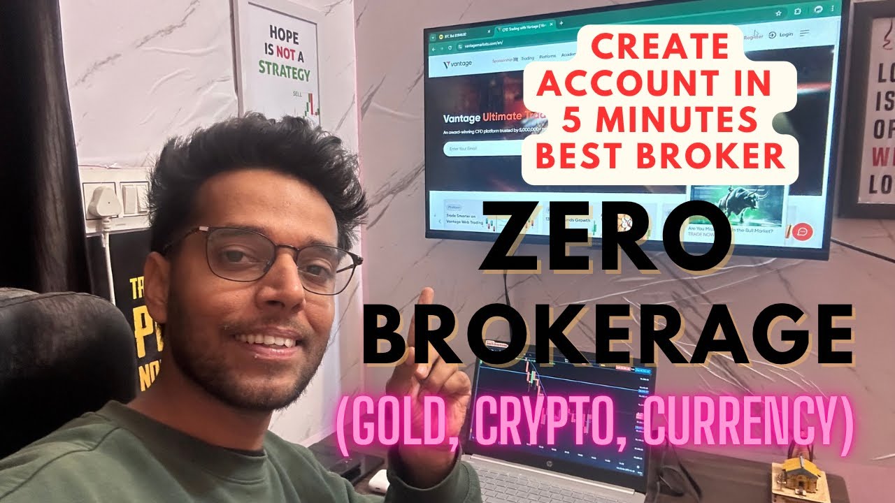 How To Create Account in Vantage | Best Broker for Crypto | Full Process Live