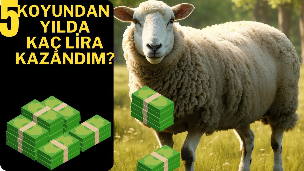 5  koyundan 1 yılda kaç para kazandım