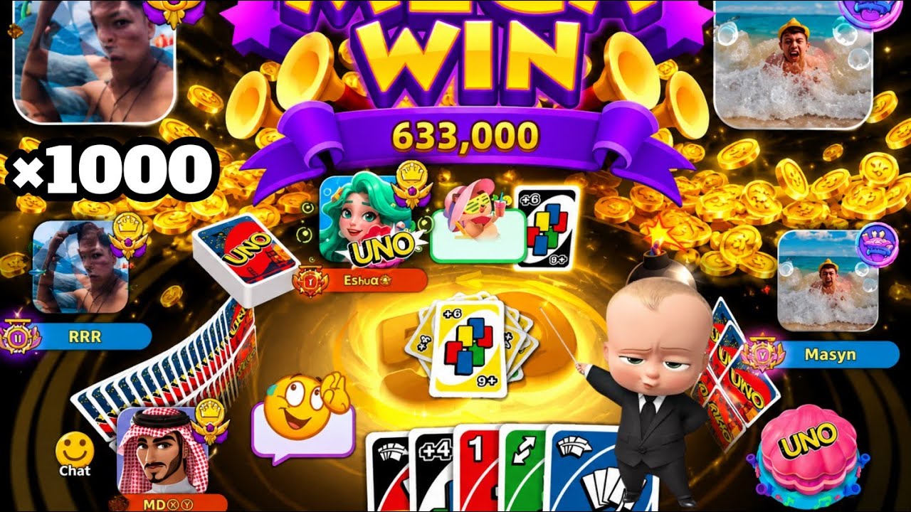 UNO! Mobile Game || Wild weekend X1000 with +6+4 discard all cards