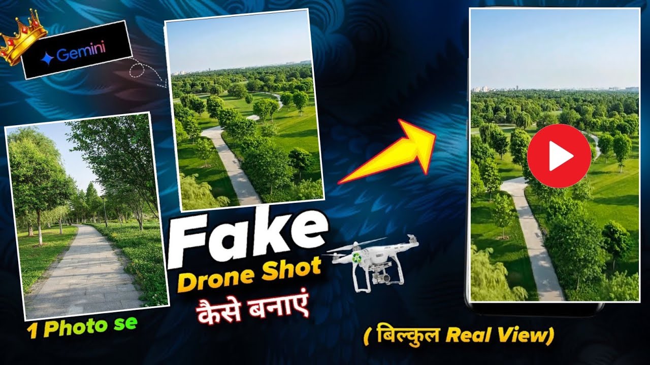 How to create fake drone shot video 📷 // Fake Drone wala video kese bnaye 💥 