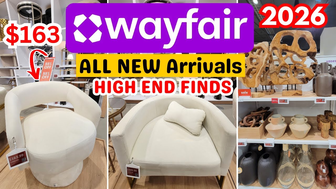 NEW WAYFAIR FURNITURE FINDS | SHOP WITH ME | STORE TOUR