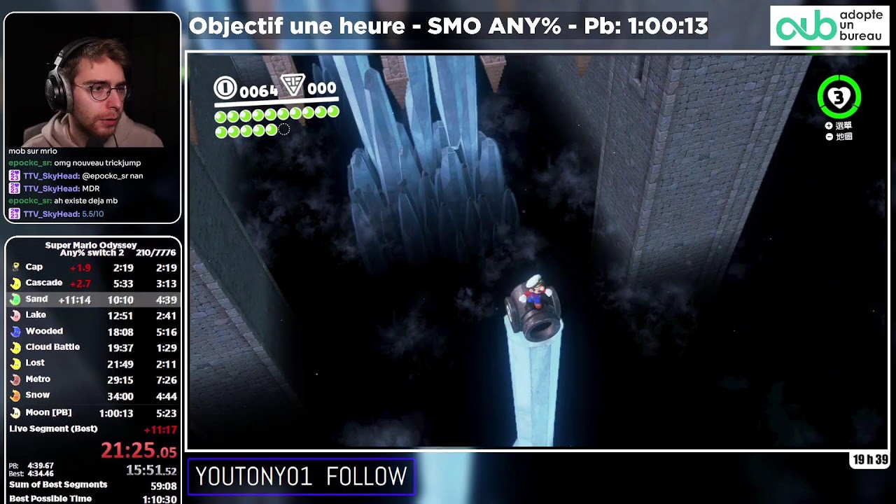 🔴Speedrun Mario Odyssey en moins d'une heure🔴Jour 93