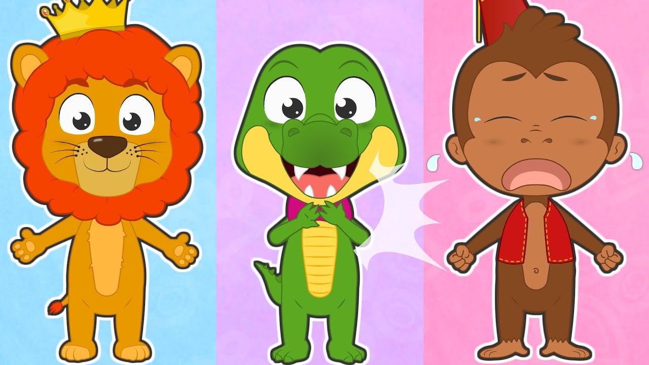 IF YOU ARE HAPPY 🦁🐊🐵 with Wild Animals 😁 Songs for kids