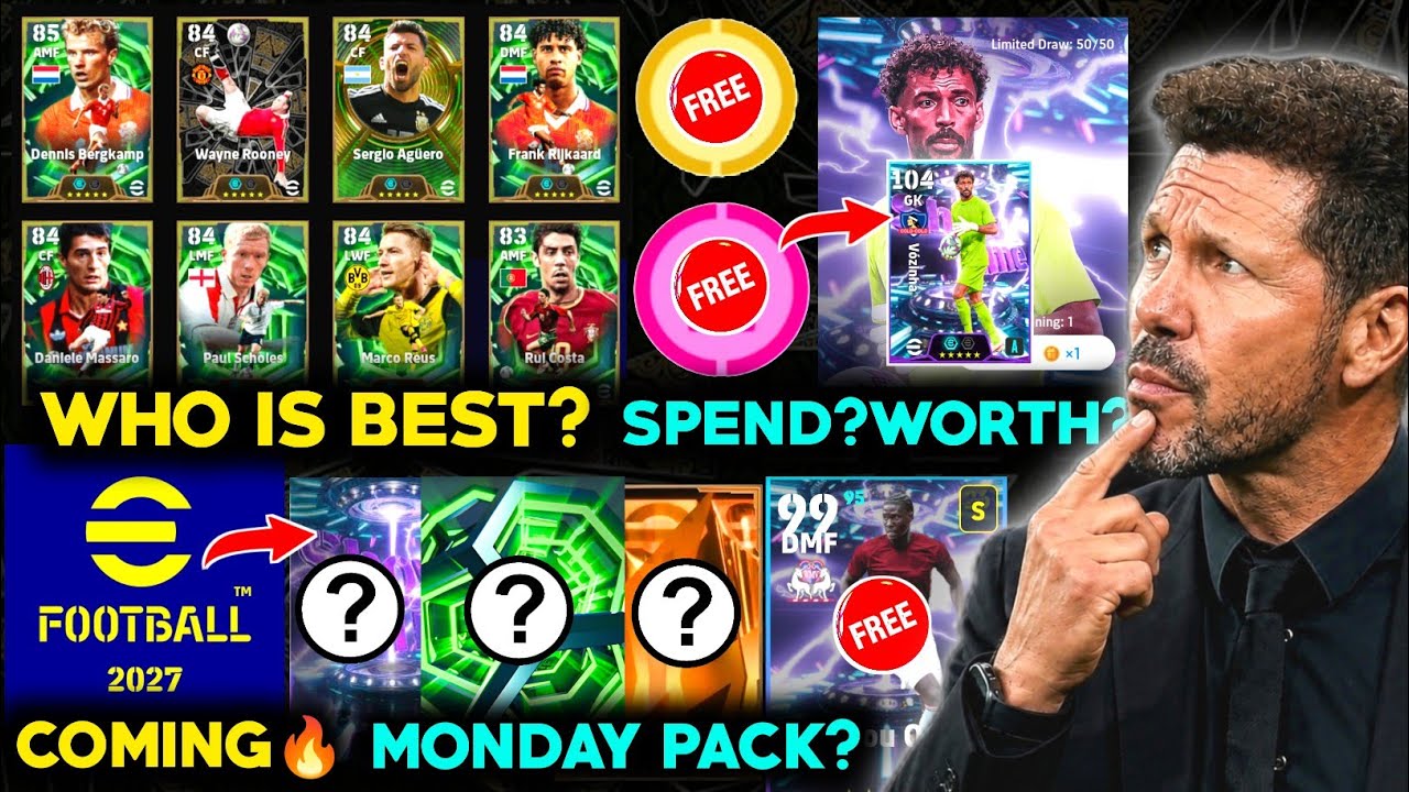 7&times; free tries🔥 | Selection Contract Final Overview ✅ | Free coins 🔥 | Monday pack? | eFootball