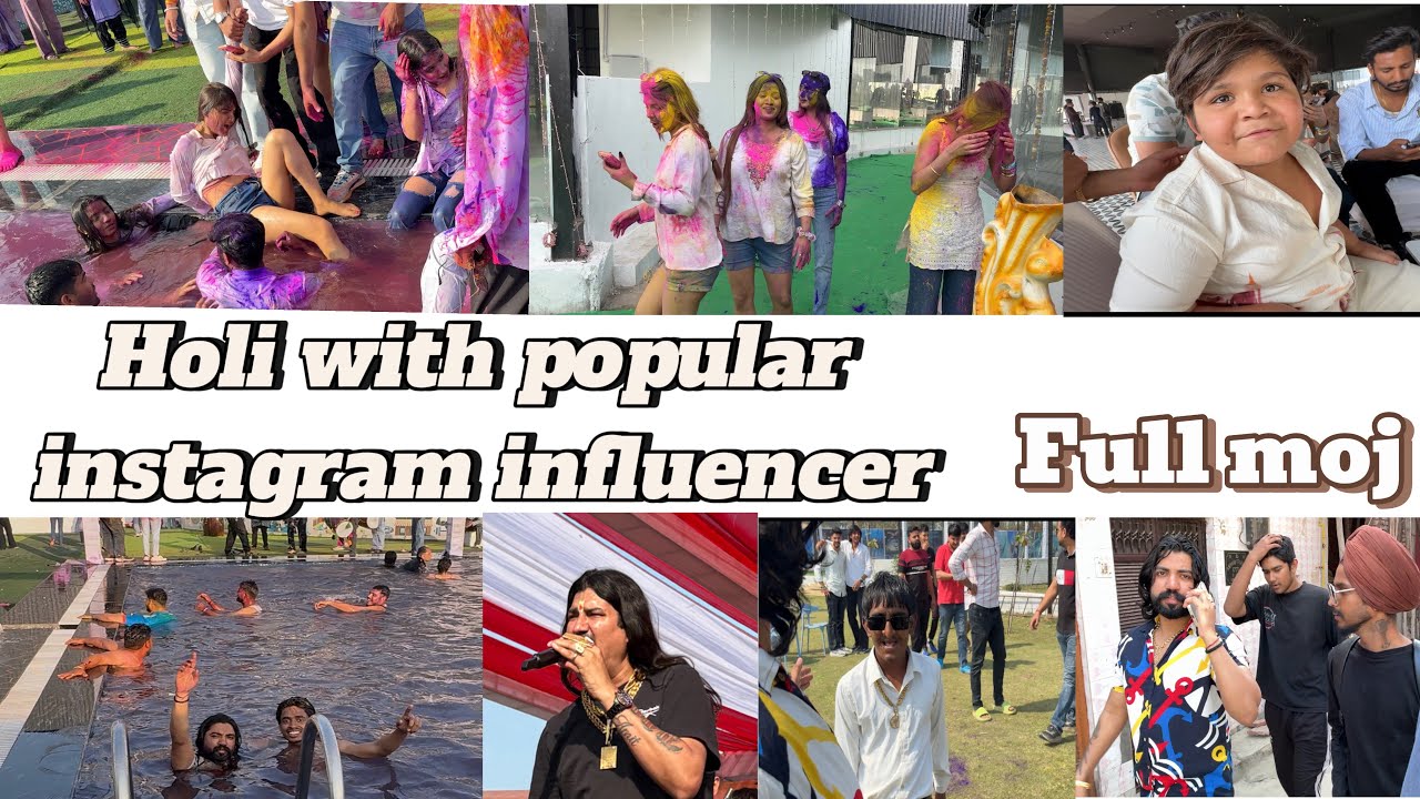 Holi with popular instagram influencer #2026 #holi 